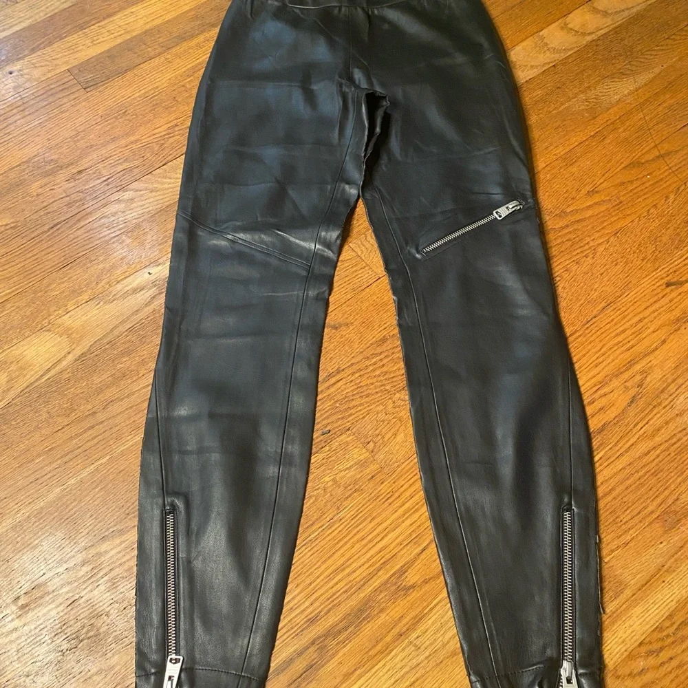 All Saints Kriva women’s faux leather leggings- size 2 - Picture 4 of 10
